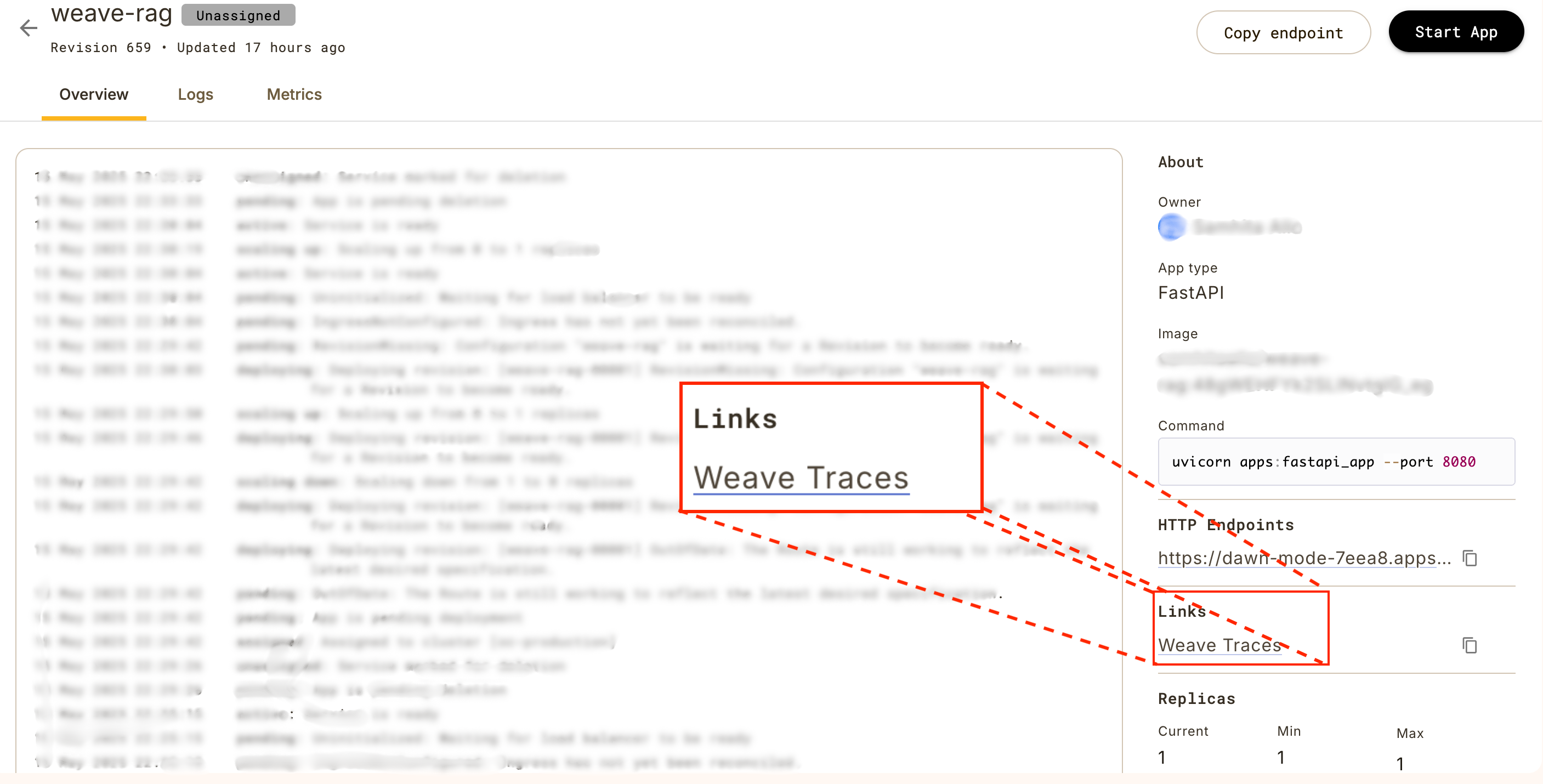 Weave traces