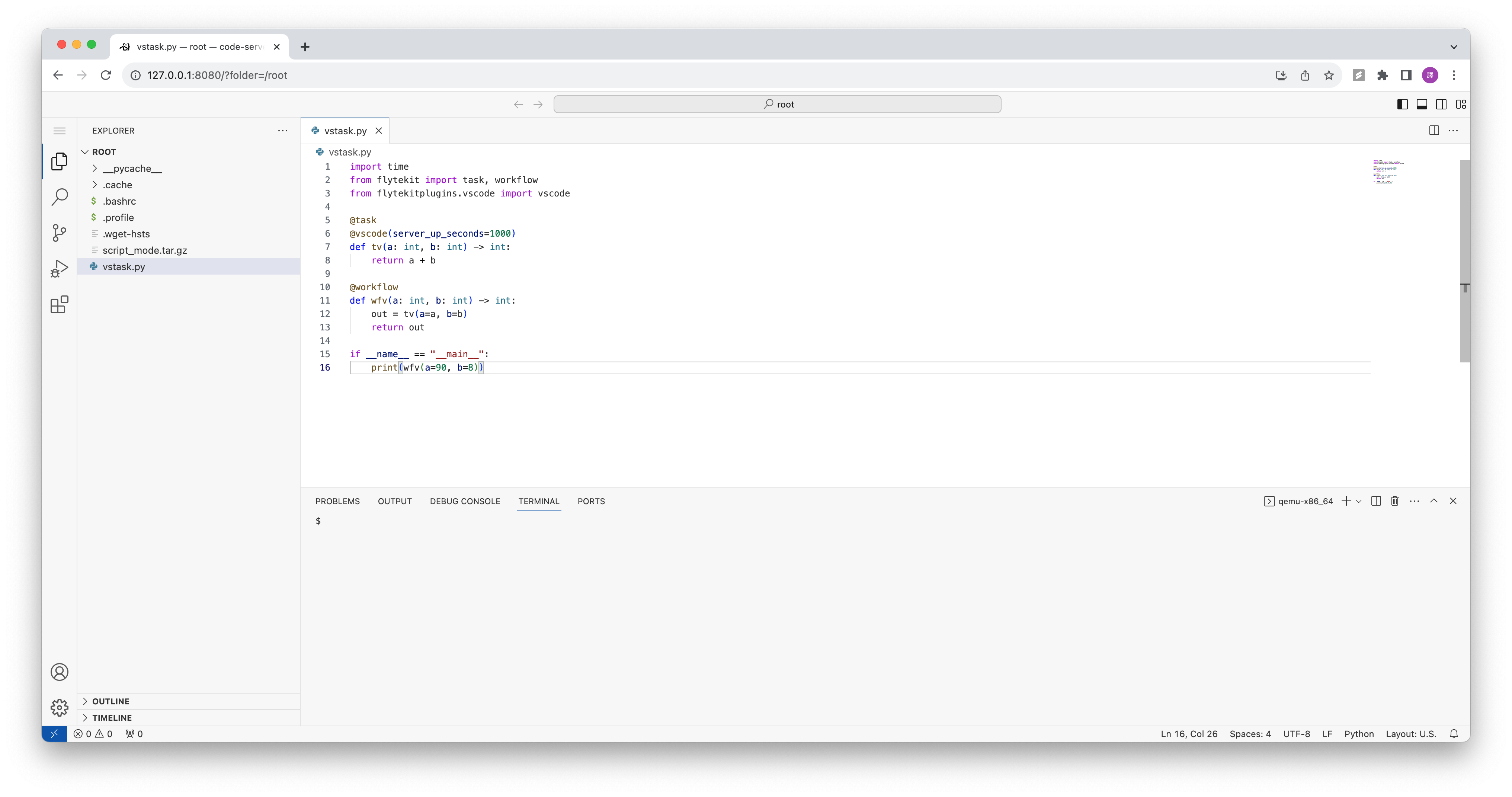 VSCode example