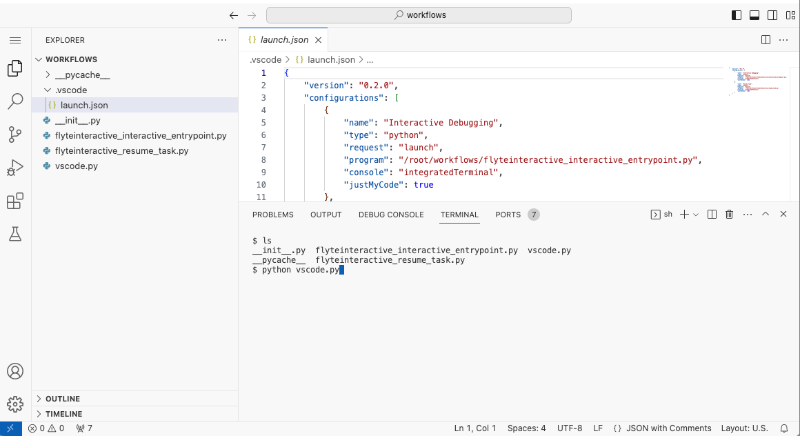 Interactive terminal